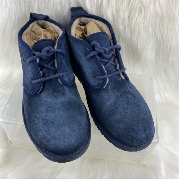 UGG NEUMEL CHUNKY WINTER BOOTS COLOR NAVY SIZE 9 - Picture 1 of 9